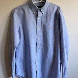 Polo by Ralph Lauren Men's Size Large Classic Fit Blue Shirt